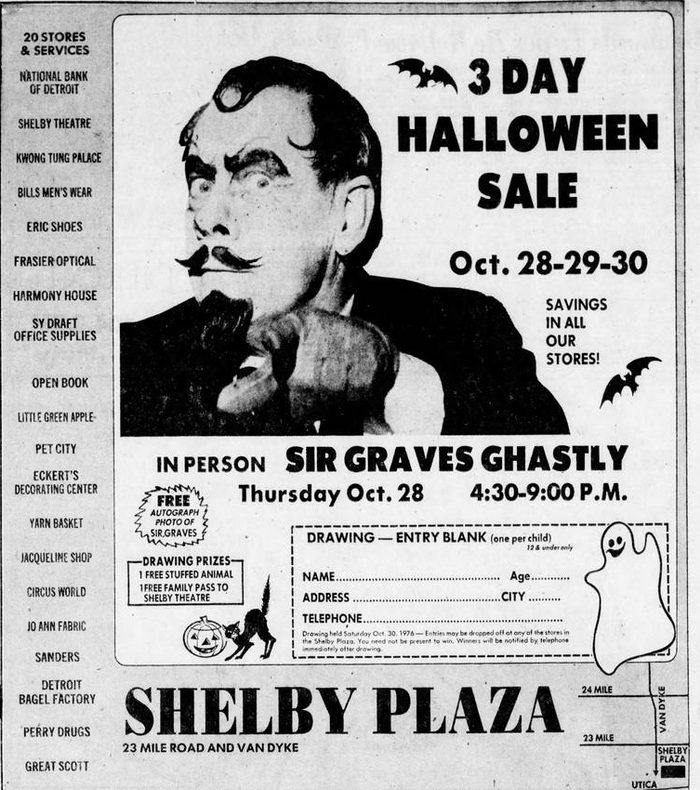 Shelby 1 & 2 - 1976 Ad Sir Graves Ghastly Appearance